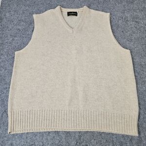 Vintage Andhurst Sweater Vest Cream Men's  XL Chandler Bing Friends Wool Blend